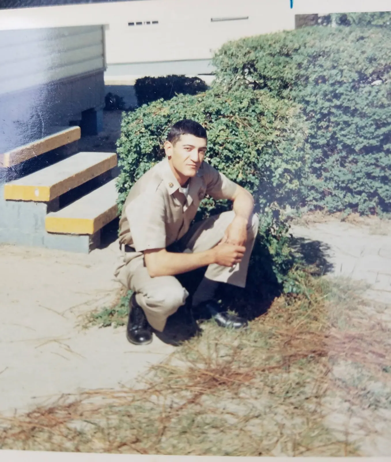 George Vlasidis during his Army years