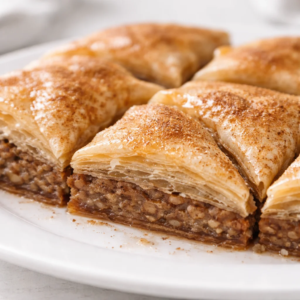 Tray of baklava