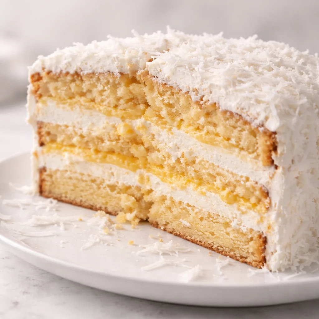 Coconut cream cake